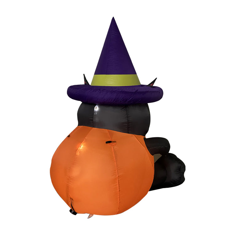 1.5M Halloween Inflatable Black Cat Decoration