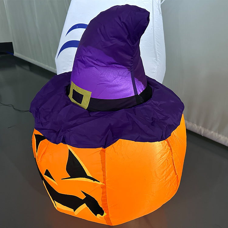 1.5M Halloween Inflatable Ghost and Pumpkin Combination Decoration