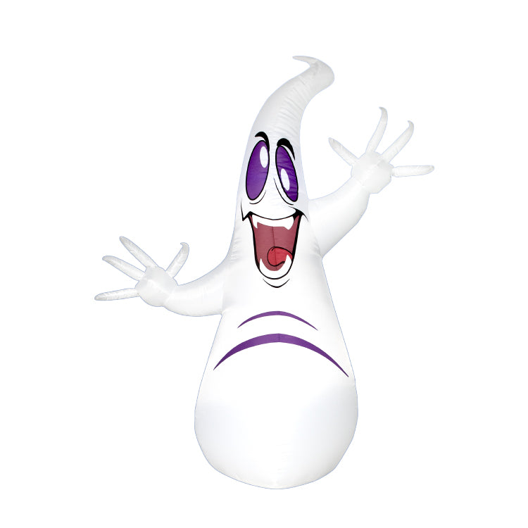 1.8M Blow-Up Inflatable Floating Ghost with Built-In LED Lights Outdoor Yard Decoration