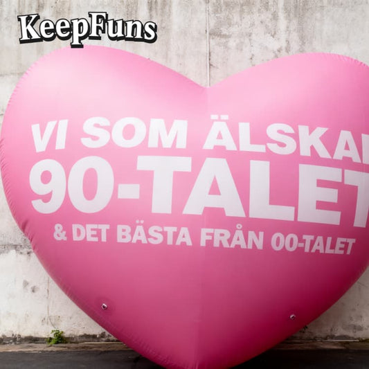 KeepFuns Waterproof PVC Heart Balloon with Custom Logo | Heavy-Duty Material for Brand Campaigns/Festival Decor/Events