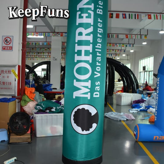KeepFuns inflatable light tubes feature rapid inflation. They can be customized in size, color, and printed content, and are lightweight. They are suitable for store or product promotion, event promotion, etc.