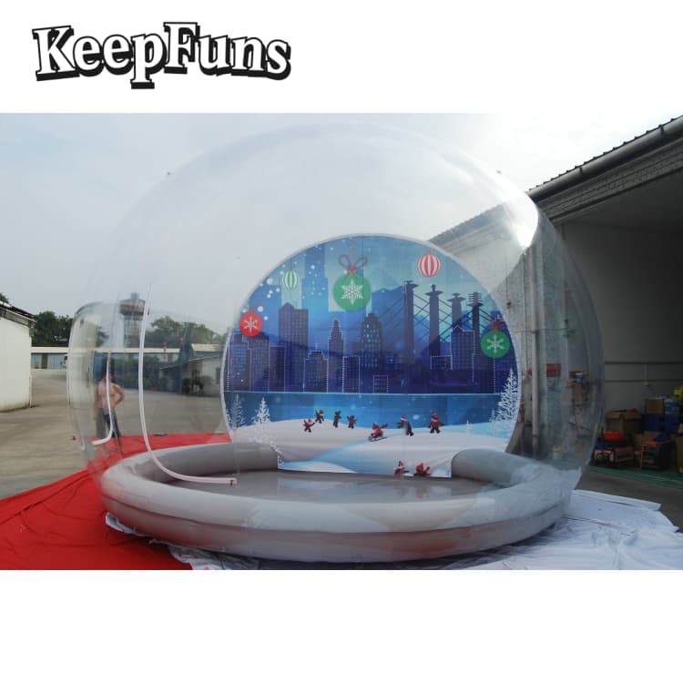 KeepFuns Transparent PVC Inflatable Snow Globe