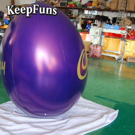 KeepFuns PVC Waterproof Oval Inflatable Ball - Custom Logo Print for Brand Marketing, Mall Events & Kids Toys (CE Certified)