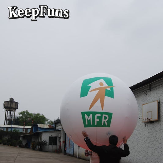 KeepFuns PVC Inflatable Balloons, customizable in size and Logo, with waterproof and durable materials, suitable for mall decorations, party decorations, theme events, and advertising promotions.