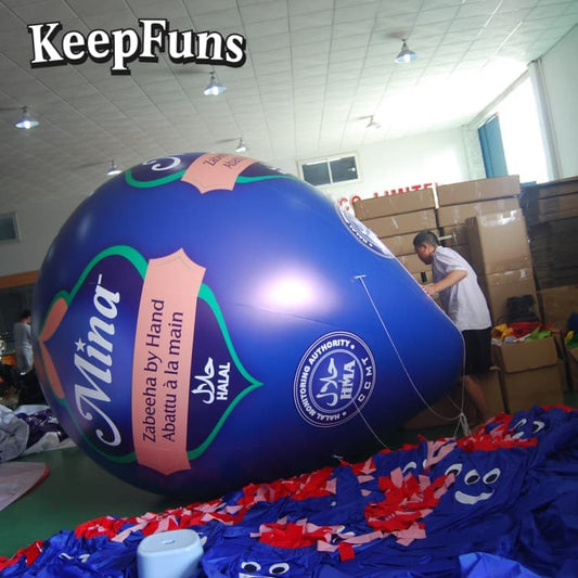 KeepFuns PVC Waterproof Droplet Inflatable Ball - Custom Logo, Festival/Yard Decoration for Brand Marketing & Mall Events