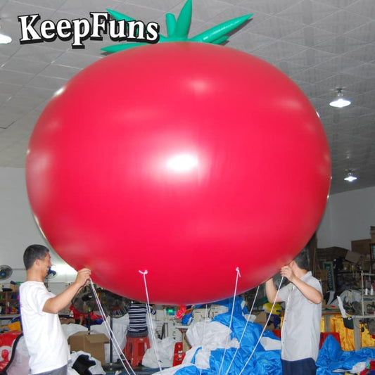 KeepFuns Waterproof PVC Tomato Balloon - Custom Size & Logo, Ideal for Event Marketing & Party Supplies