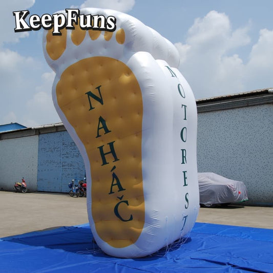 KeepFuns Durable PVC Footprint Prop - Branded Logo Option for Product Promotion & Commercial Activities