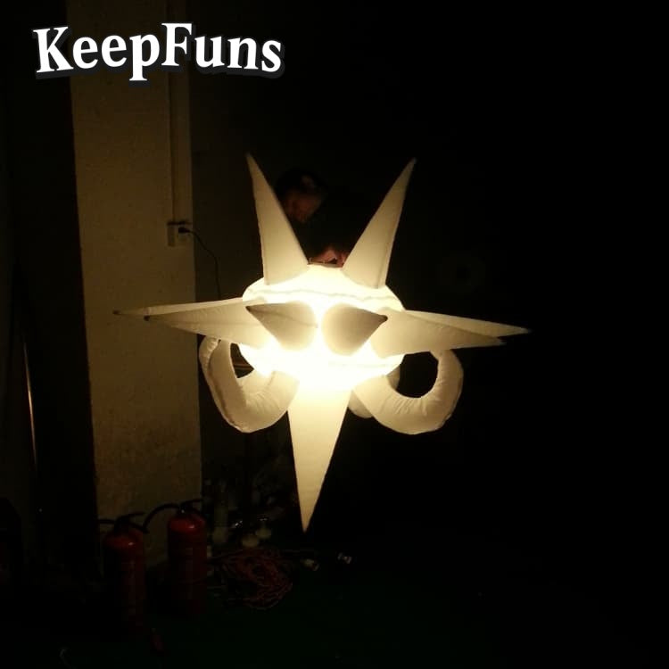 KeepFuns Special-Shaped Inflatable Tube Light: Quick inflation, customizable size/color/print, lightweight, for night discos, clubs, festivals, parties