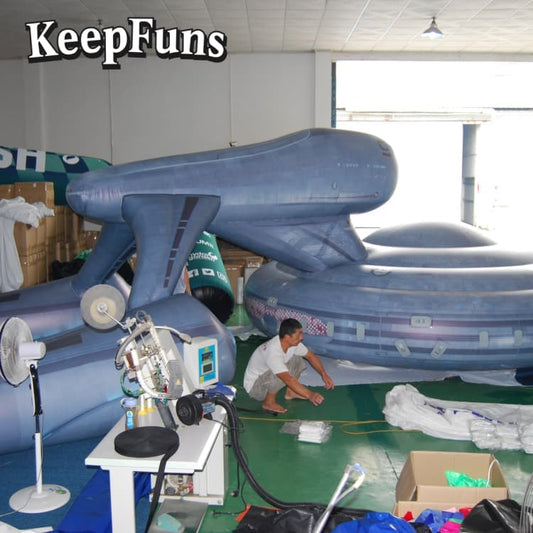 KeepFuns Premium PVC Spacecraft Replica - Waterproof & Sturdy, Custom Logo Option for Marketing/Exhibitions