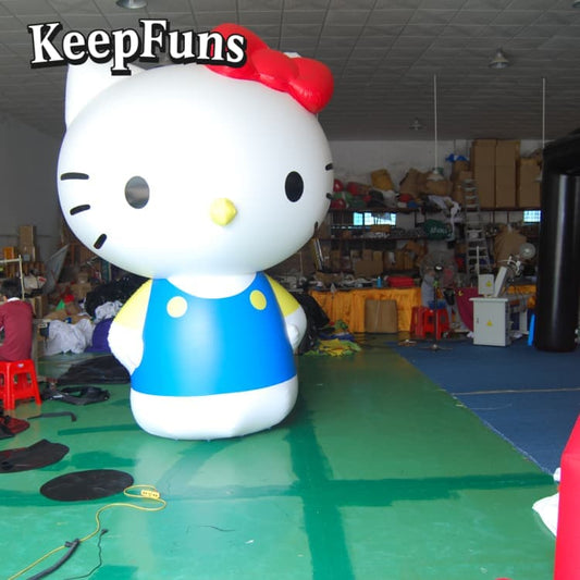 KeepFuns Hello Kitty Shaped PVC Inflatable Advertising Model - Waterproof, Custom Size & Logo Print for Brand Promotion/Events/Mall Decor