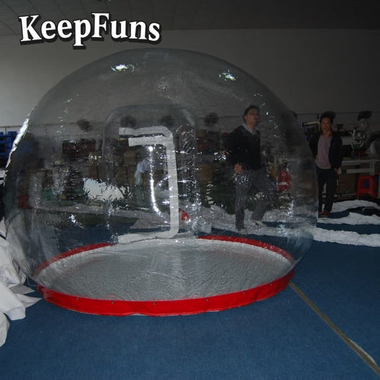 KeepFuns PVC Inflatable Snow Balloons, customizable in size and Logo, made of waterproof and durable materials, suitable for mall decorations, party decorations, theme events, and advertising campaigns