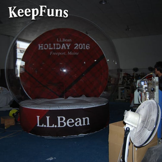KeepFuns PVC Inflatable Snow Balloons, customizable in size and Logo, made of waterproof and durable materials, suitable for mall decorations, party adornments, theme events, and advertising promotions