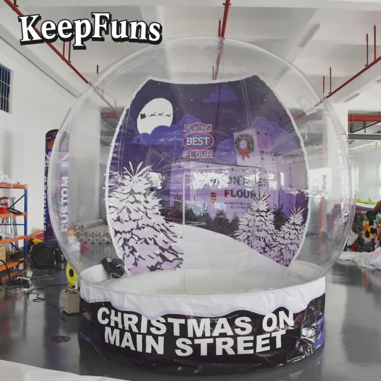 KeepFuns Transparent PVC Inflatable Snow Globe