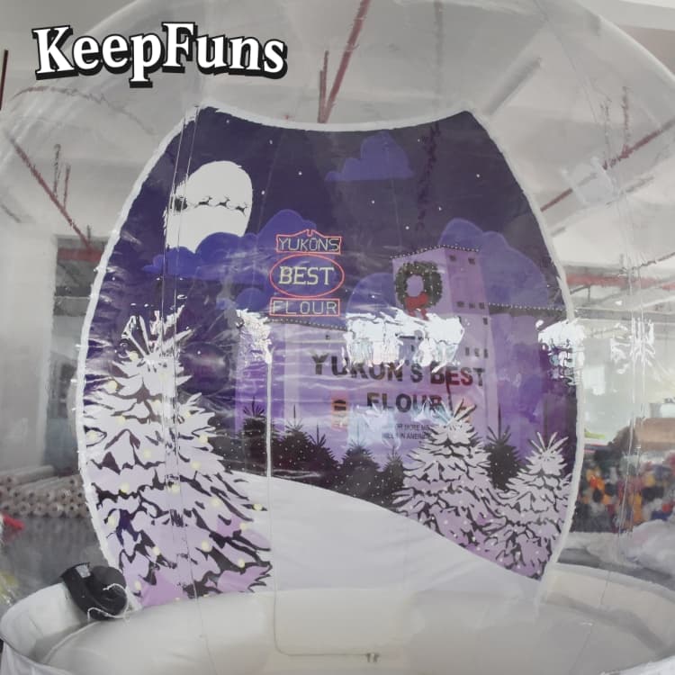 KeepFuns Transparent PVC Inflatable Snow Globe
