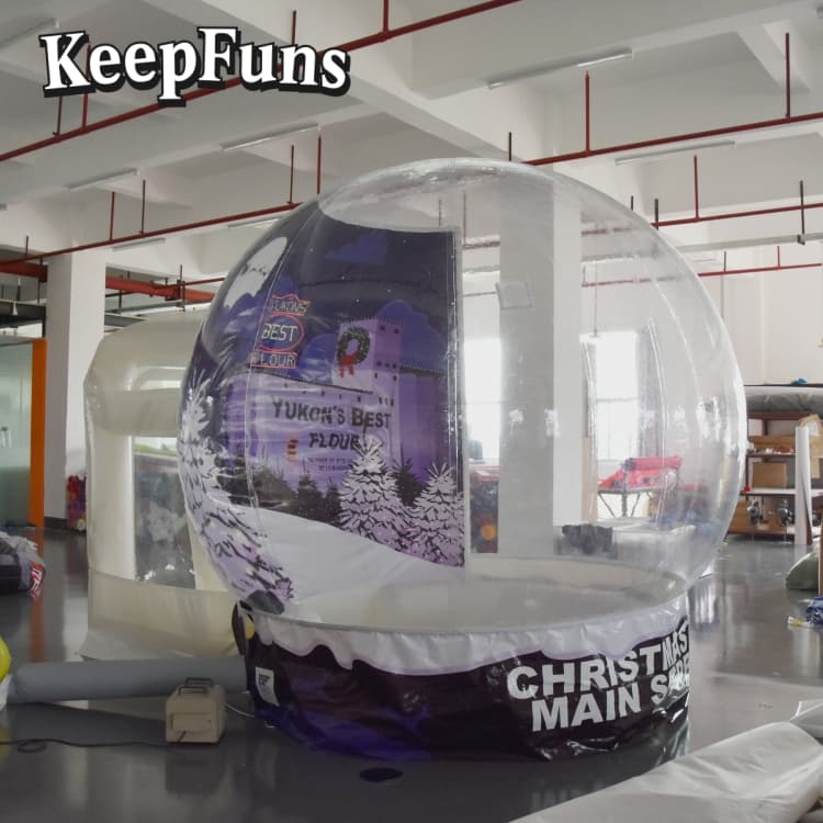 KeepFuns Transparent PVC Inflatable Snow Globe