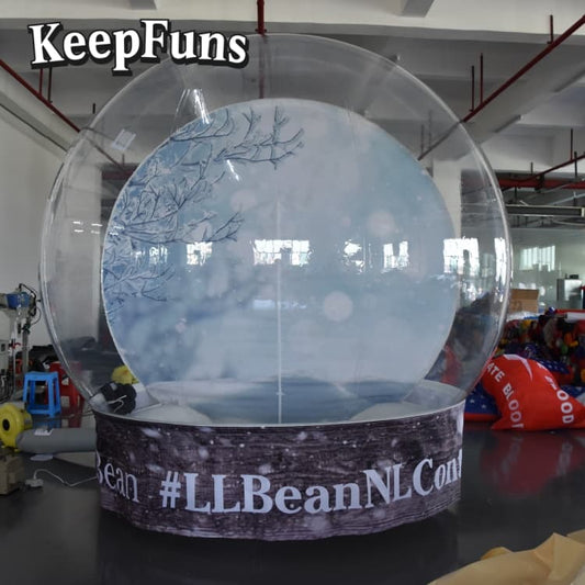 KeepFuns Transparent Snow Globe