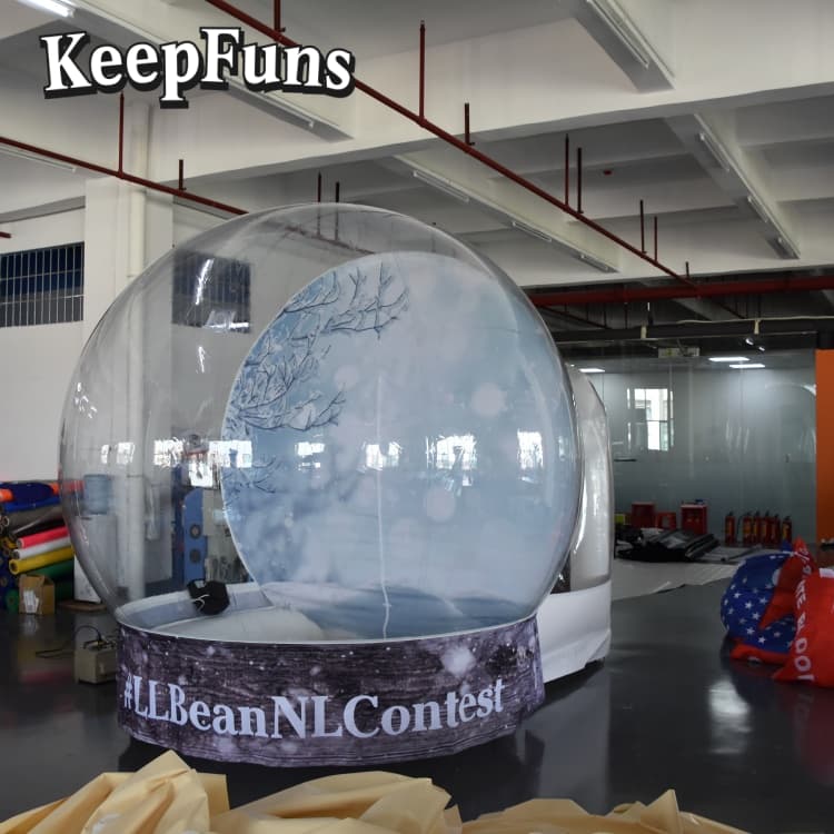 KeepFuns Transparent Snow Globe