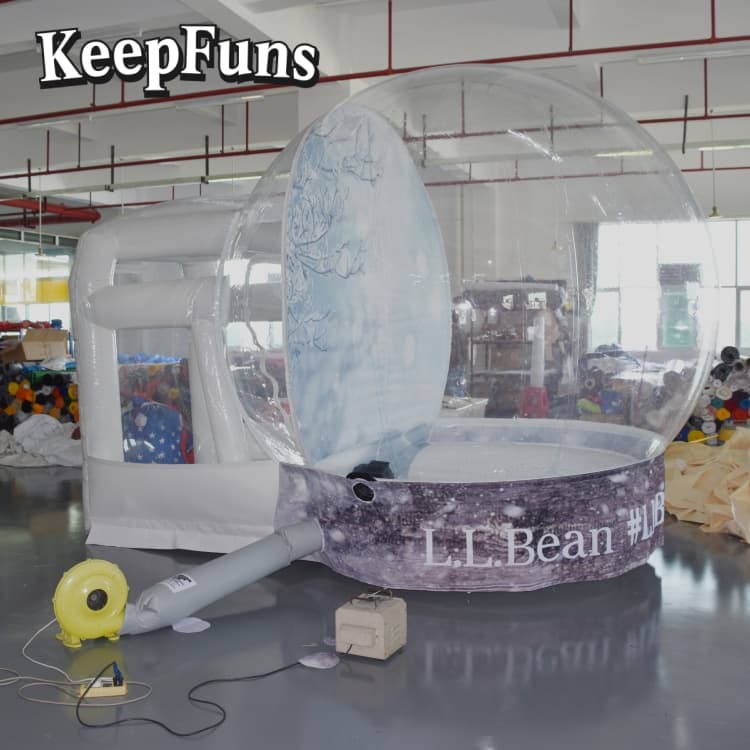 KeepFuns Transparent Snow Globe
