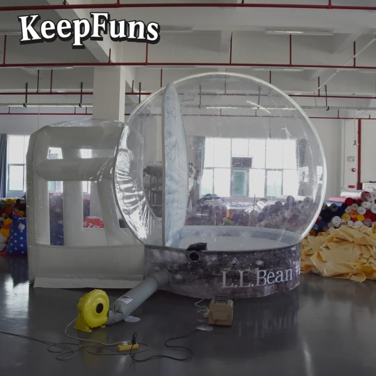 KeepFuns Transparent Snow Globe