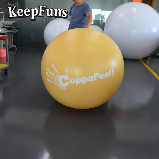KeepFuns PVC inflatable balloons, customizable in size and Logo, made of waterproof and durable material, suitable for shopping mall decorations, party decorations, theme events, and advertising campaigns