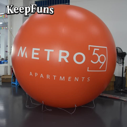 KeepFuns PVC inflatable balloons, customizable in size and Logo, made of waterproof and durable materials, suitable for mall decorations, party adornments, themed events, and advertising promotions.