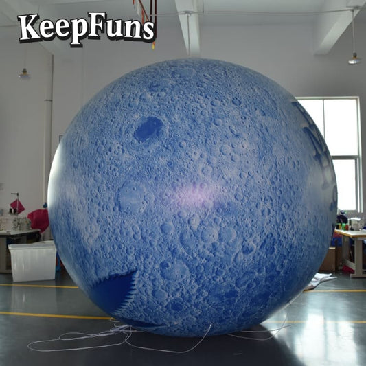 KeepFuns PVC Inflatable Planet Balloons, customizable in size and Logo, made of waterproof and durable material, suitable for mall decorations, party decorations, theme events, and advertising campaigns