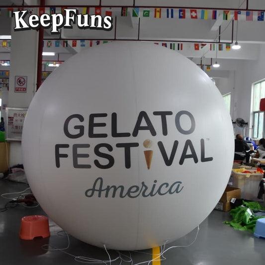 KeepFuns PVC Inflatable Balloons, customizable in size and Logo, made of waterproof and durable material, suitable for mall decorations, party decorations, theme events, and advertising campaigns