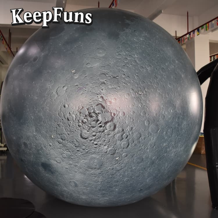 KeepFuns PVC Inflatable Planet Balloons, customizable in size and Logo, made of waterproof and durable material, suitable for mall decorations, party decor, themed events, and advertising campaigns