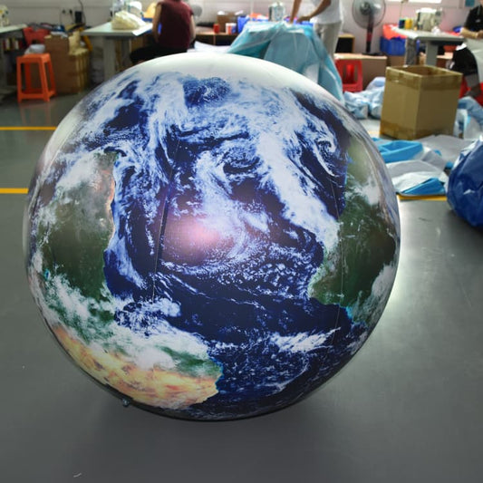 KeepFuns PVC Inflatable Planet Balloons, customizable in size and Logo, made of waterproof and durable material, suitable for mall decorations, party decorations, theme events, and advertising campaigns