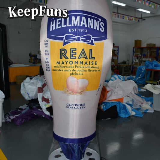 KeepFuns Inflatable Bottle Advertising Light Tubes: Customizable (color, size, print), easy to inflate, durable, ideal for ads, supermarket courtyards, outdoor promotions.