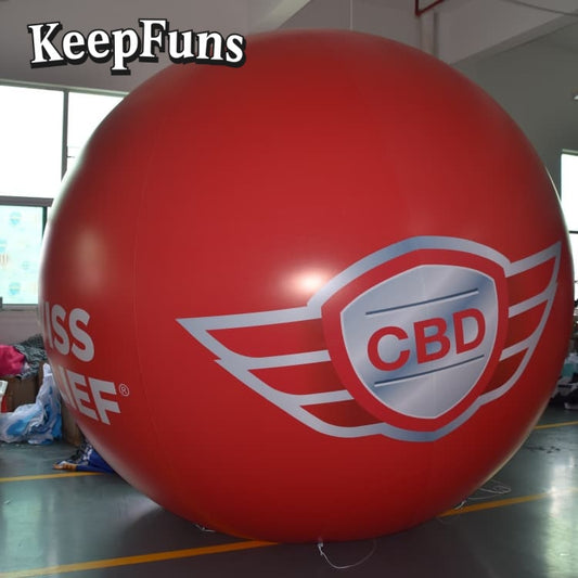 KeepFuns PVC inflatable balloons, customizable in size and Logo, with waterproof and durable materials, suitable for shopping mall decorations, party decorations, theme events, and advertising campaigns.