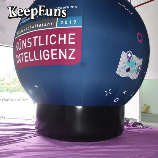 KeepFuns inflatable floor balloons: customizable (size/color/print), quick-inflate, waterproof, durable, for business/events/competitions.