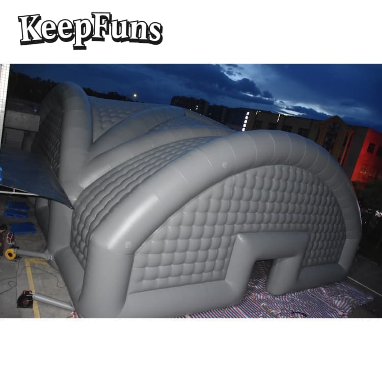 KeepFuns Grey giant inflatable tent, quick inflation, tear-resistant, waterproof and windproof, suitable for wedding parties, large gatherings, corporate events, exhibition promotions, etc.