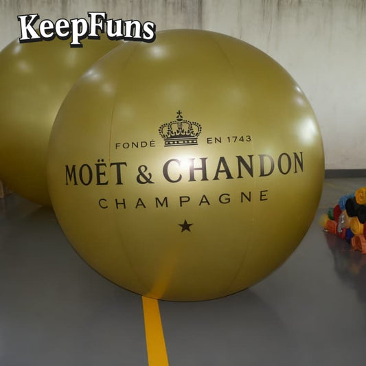 KeepFuns PVC inflatable balloons, with customizable size and Logo, are made of waterproof and durable materials, suitable for mall decorations, party decorations, theme events, and advertising promotions.