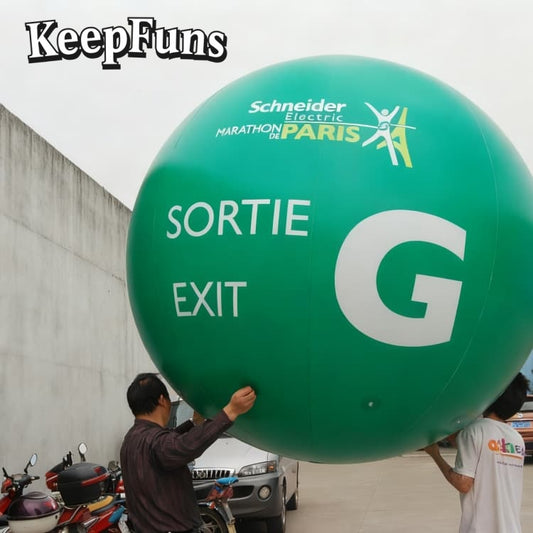 KeepFuns PVC Inflatable Balloons, customizable in size and Logo, made of waterproof and durable materials, suitable for shopping mall decorations, party decorations, theme events, and advertising promotions.