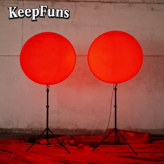 KeepFuns PVC inflatable balloons with LED light, with customizable sizes and logos, are made of waterproof and durable materials, suitable for shopping mall decorations, party decorations, theme events, and advertising promotions.