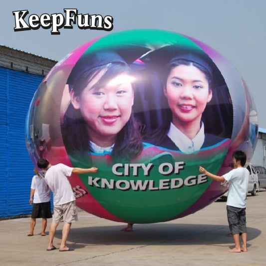KeepFuns PVC Inflatable Balloons, customizable in size and Logo, made of waterproof and durable material, suitable for mall decorations, party decorations, theme events, and advertising promotions