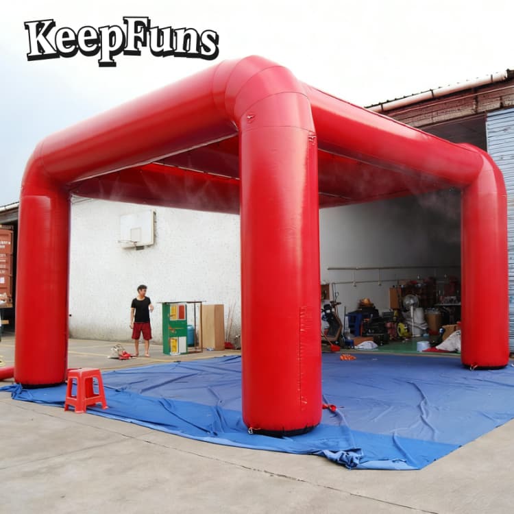 KeepFuns Red Inflatable Arch Tent