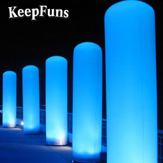 KeepFuns inflatable light tubes feature rapid inflation. They can be customized in size, color, and printed content, and are lightweight. They are suitable for store or product promotion, event marketing, etc.
