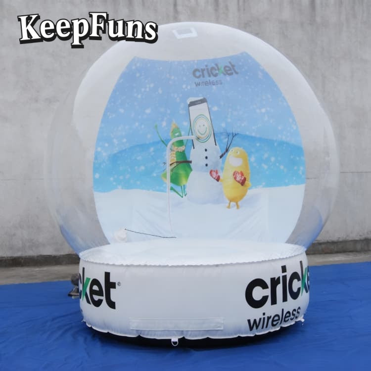 KeepFuns PVC Inflatable Snow Balloons, customizable in size and Logo, made of waterproof and durable materials, suitable for mall decorations, party decorations, theme events, and advertising promotions.