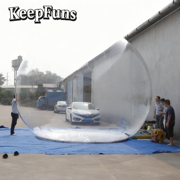 KeepFuns PVC Inflatable Snow Balloons, customizable in size and Logo, made of waterproof and durable materials, suitable for mall decorations, party decorations, theme events, and advertising campaigns.