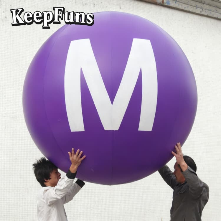 KeepFuns PVC inflatable balloons, with customizable size and Logo, are made of waterproof and durable materials, suitable for mall decorations, party decorations, theme events, and advertising promotions.