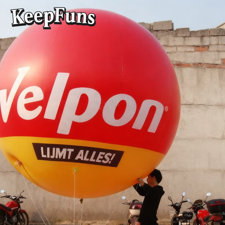 KeepFuns PVC inflatable balloons, customizable in size and Logo, made of waterproof and durable materials, suitable for mall decoration, party decoration, theme activities, and advertising promotion.