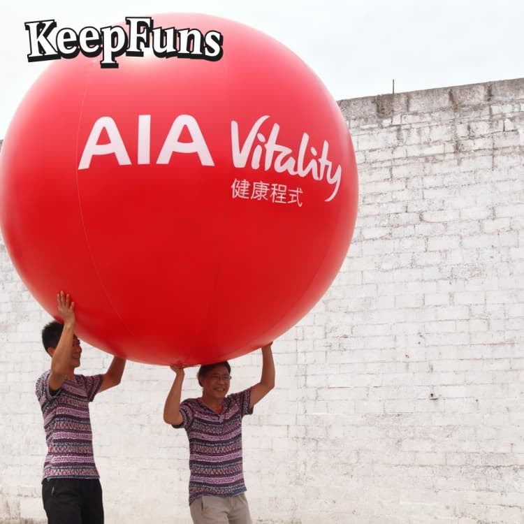 KeepFuns PVC inflatable balloons, customizable in size and Logo, with waterproof and durable materials, suitable for mall decorations, party adornments, theme events, and advertising promotions