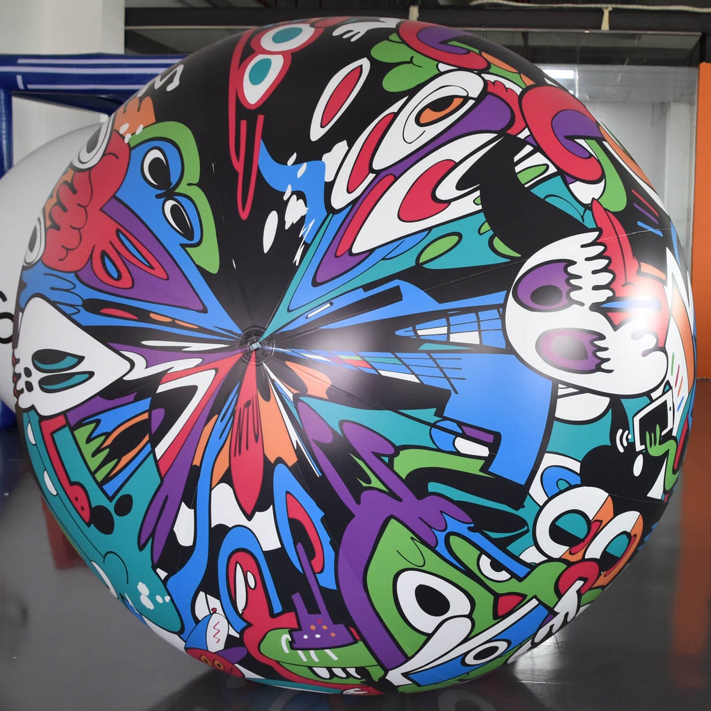 KeepFuns Art graffiti inflatable advertising ball trendy exhibition decoration air model creative activity giant prop ball