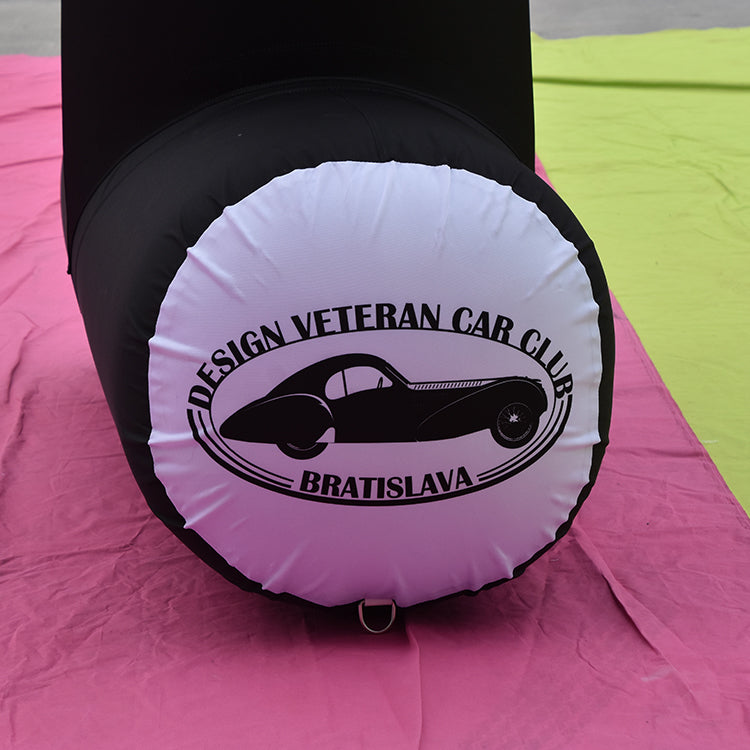 KeepFuns Black and white checkered angled inflatable arches, outdoor event finish arches, running and cycling competition arches, custom event logo arches