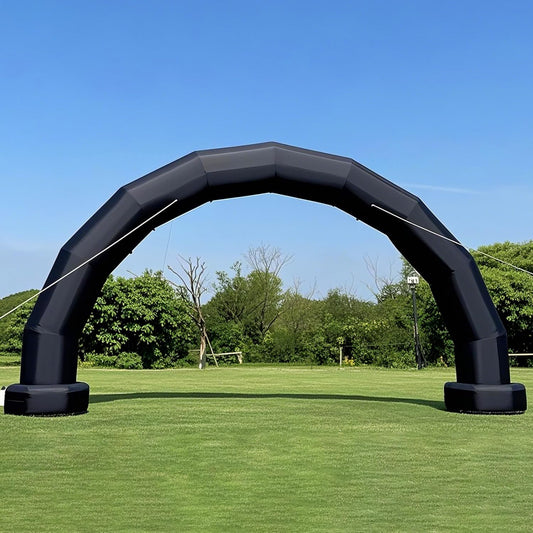 keepFuns Black inflatable semicircular advertising arch Outdoor event welcome arch Event opening ceremony publicity arch Customized printing arch