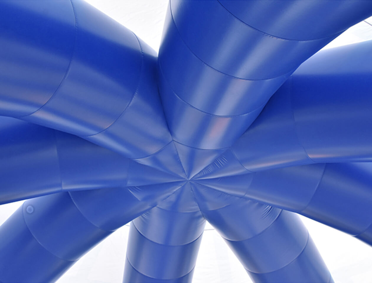 KeepFuns Blue and white inflatable tent, outdoor large event tent, exhibition tent, camping party inflatable tent
