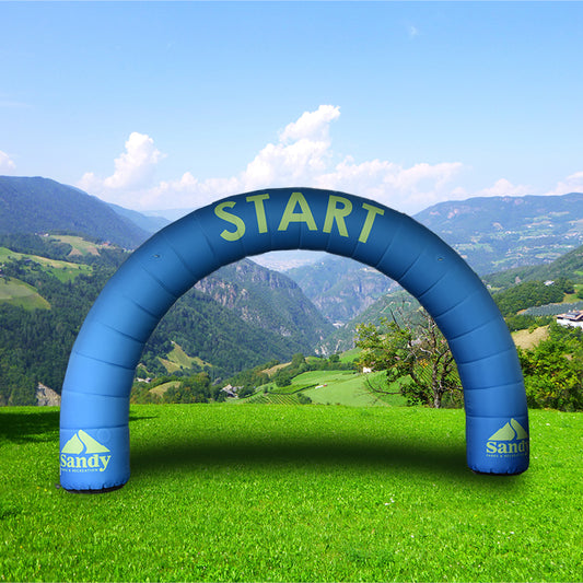 KeepFuns Blue inflatable semicircular arch for events, outdoor marathon starting arch, event starting point promotion arch, custom printed LOGO arch