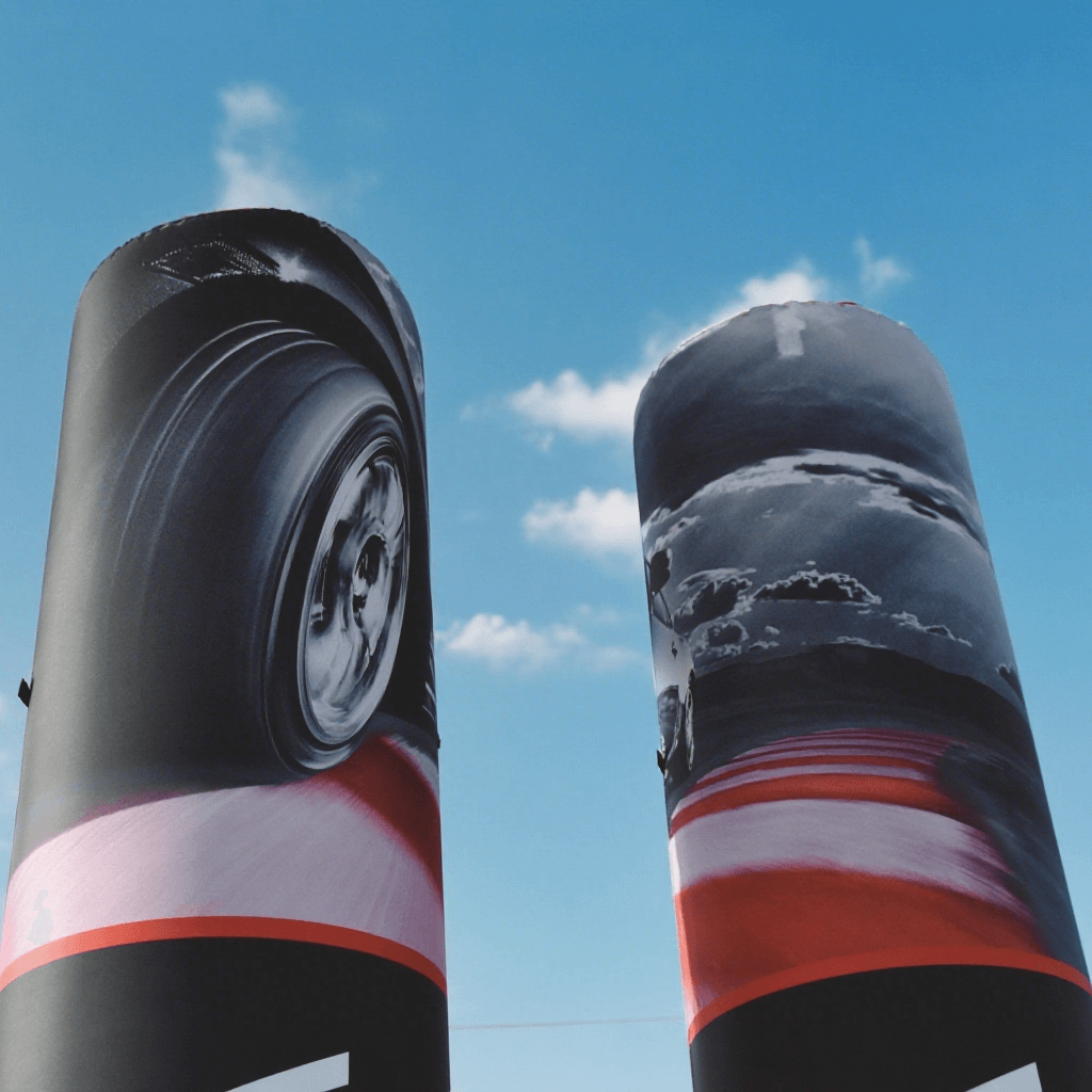 KeepFuns Brand inflatable advertising pillar tire industry promotion inflatable model outdoor auto show event display props